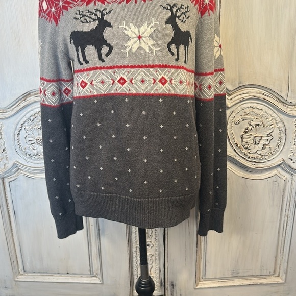 CHAPS 50’s Alpine Look Cozy 100% Cotton Pullover Sweater Mountain Chic Retro - Picture 5 of 13